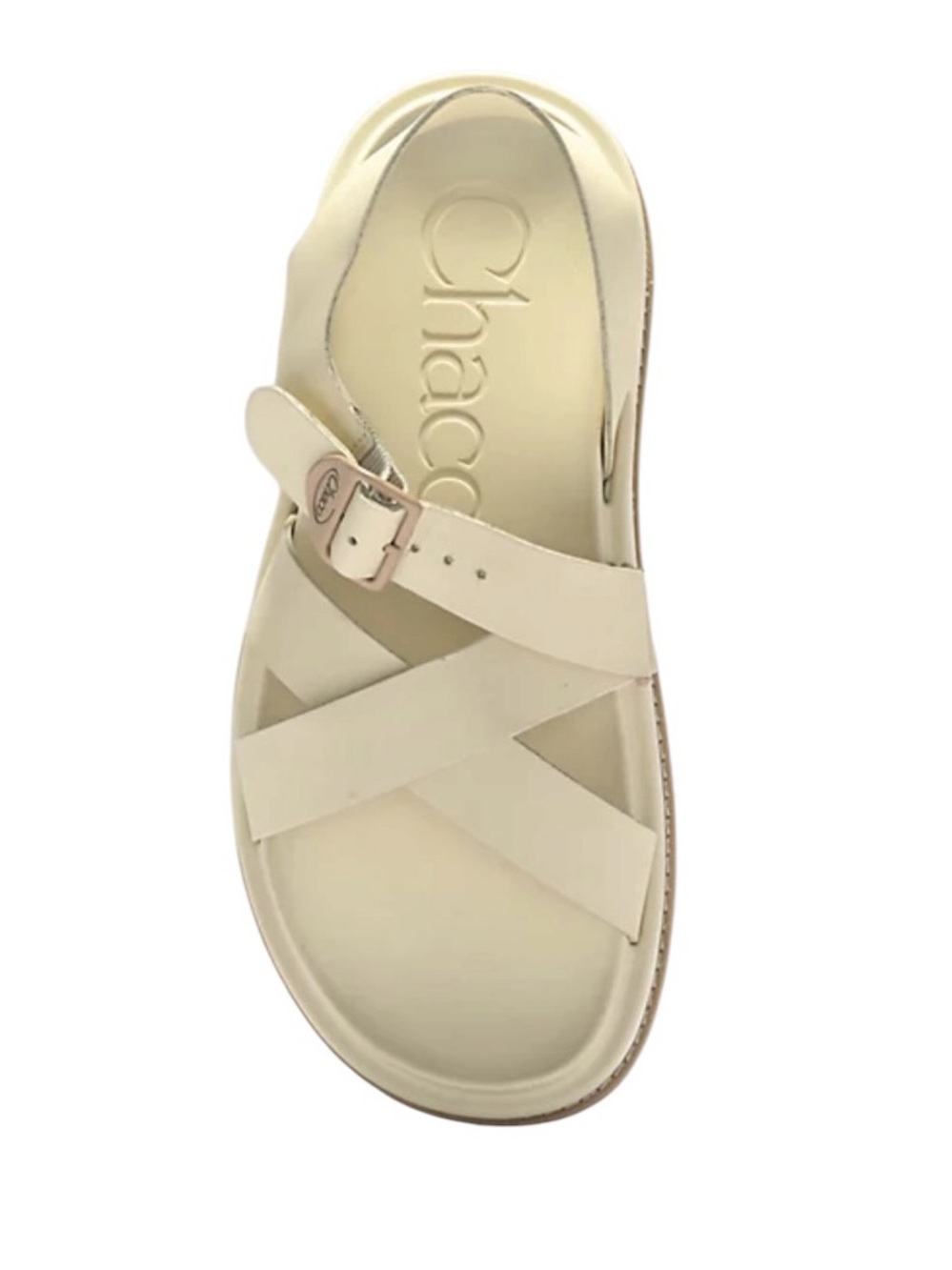 NEW Chaco Townes Mid Form Platform Sandal Sz 8 Cream